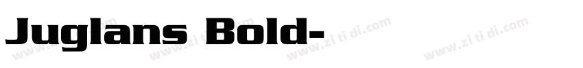 Juglans Bold字体转换